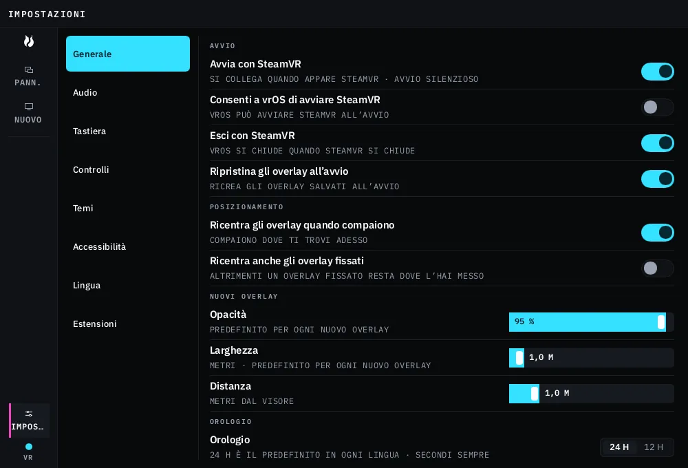 La finestra desktop a densità desktop: la stessa barra e la stessa area contenuti del Dash, in una finestra con titolo e con il chip dell’input nella sua intestazione.